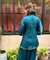 Mizaaj-  Teal  Green Tunic style Top  with Dhoti Skirt Set(PRE-0RDER)