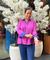 MAERI-Purple  Bandhani shirt