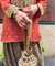 Festive Orange Patola  Printed Farshi Salwar Set with Potli Bag(pre-order)