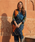 MEHER-Navy Blue Bandhani Ethnic  Kurta set