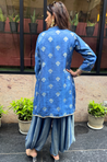 Festive  Dusty Royal blue  Jacket with Inner and Goro  Pant