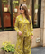 Rozana- Lime Green Printed Drape Pants Co-ord Set (PRE-ORDER)