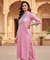 PHULJARI-Blush Pink Jacquard Pathani Set