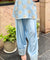 Farshi- Powder Blue Farshi set with Kurta and Wide leg Pants (Pre-Order).
