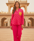 PHULJARI- Fuchsia Glow Jacquard Co-ord set