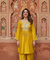 FITOOR- Saffron Yellow Embroidered Kurta Set