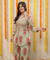 AAFREEN-  Sage Green Floral  Printed  Co-Ord Set with Koti