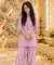 Festive Lavender Kurta with Cowl Pants Set