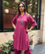 Rozana - AM to PM Beetroot  Co-ord Set