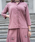 REZAAR-Onion  Pink Turkey Skirt With Short  Shirt