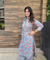 DESI SWAG -Carolina Blue Floral Printed Pathani Set