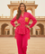 PHULJARI- Fuchsia Glow Jacquard Co-ord set