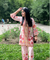 SEHAJ-Soft Pink Floral Printed Two Piece Set