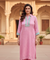 PHULJARI-Blush Pink Jacquard Pathani Set