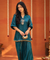 Mizaaj-  Teal  Green Tunic style Top  with Dhoti Skirt Set(PRE-0RDER)
