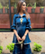 Mizaaj-Teal Blue Tunic Sharara Set