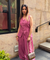 Rozana - Rose Pink Gingham Waistcoat & Balloon Pant Co-Ord Set