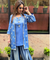 Festive  Dusty Royal blue  Jacket with Inner and Goro  Pant