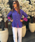 MAERI-Indigo  Bandhani shirt