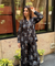Rozana- Black Printed Drape Pants Co-ord Set (PRE-ORDER)