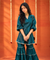 Mizaaj- Teal Green Tunic Sharara Set