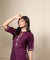 ROOH-Eminence Purple Two Piece Garara Set