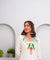 ZAIB- White Multicolor Embroidered two piece Set