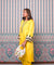 Jhoom-Sun Yellow Embroidered Two Piece Set