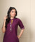 ROOH-Eminence Purple Two Piece Garara Set