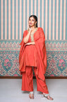 PASSORI -Rust  kaftan Two Piece Set