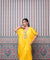 JHOOM-Yellow Solid Batwing Sleeves Two Piece Set