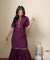 ROOH-Eminence Purple Two Piece Garara Set
