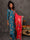 GEET - Celadon Blue Three Piece Suit Set  With Printed Dupatta