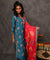 GEET - Celadon Blue Three Piece Suit Set  With Printed Dupatta