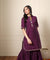 ROOH-Eminence Purple Two Piece Garara Set
