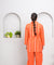 RANGAT-Rust orange jumpsuit with jacket