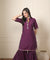 ROOH-Eminence Purple Two Piece Garara Set