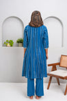 RANGAT- Cobalt Blue  Kurta with Palazzo and Jacket