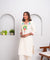 ZAIB- White Multicolor Embroidered two piece Set