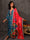 GEET - Celadon Blue Three Piece Suit Set  With Printed Dupatta