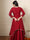 ROOH - Crimson Red Two Layered Gown