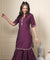 ROOH-Eminence Purple Two Piece Garara Set