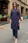 Rozana - Not-So-Basic Deep Navy Co-Ord Kurta Set