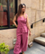 Rozana - Rose Pink Gingham Waistcoat & Balloon Pant Co-Ord Set