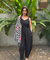 Black and White  Jumpsuit With jacket