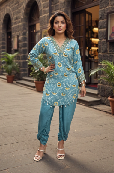 Powder Blue Two Piece Set