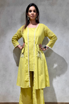 Lime Green Three  Piece Jacket Set