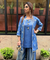 Festive  Dusty Royal blue  Jacket with Inner and Goro  Pant
