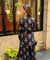 Rozana- Black Printed Drape Pants Co-ord Set (PRE-ORDER)