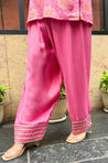 Farshi- Rani Pink Farshi set with Kurta and Wide leg Pants (Pre-Order).